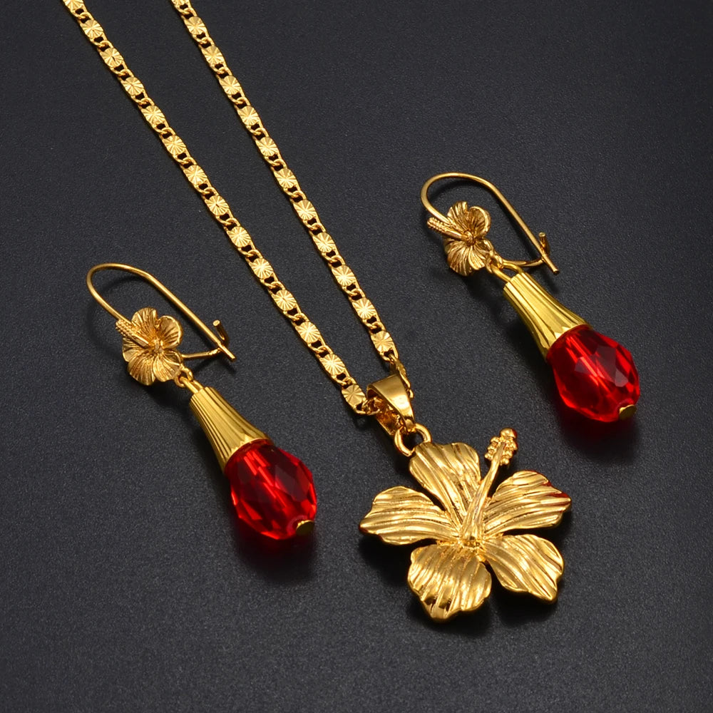 Hibiscus Bliss Jewelry Set