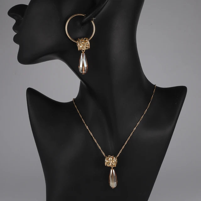 Cring Coco Polynesian Frangipani Earrings Sets Woman Drop Earring Hawaiian Crystal Flower Jewelry Sets 2022 for Women Dropship
